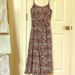 Black and white midi dress XS